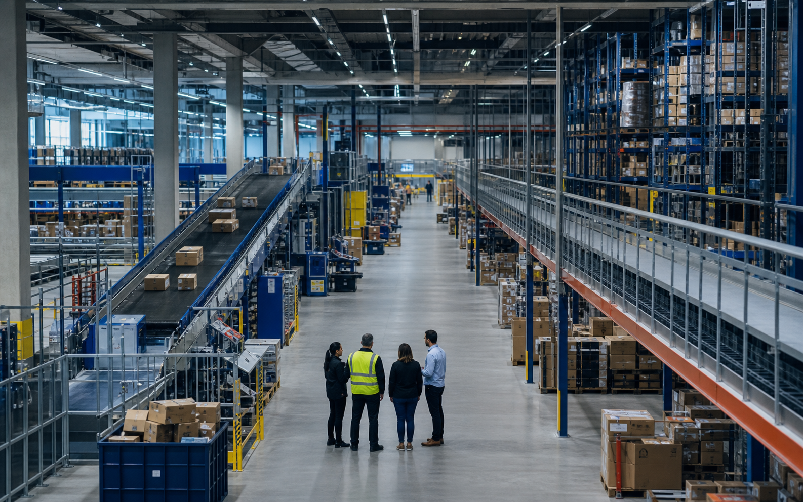 Centro di fulfilment in attività